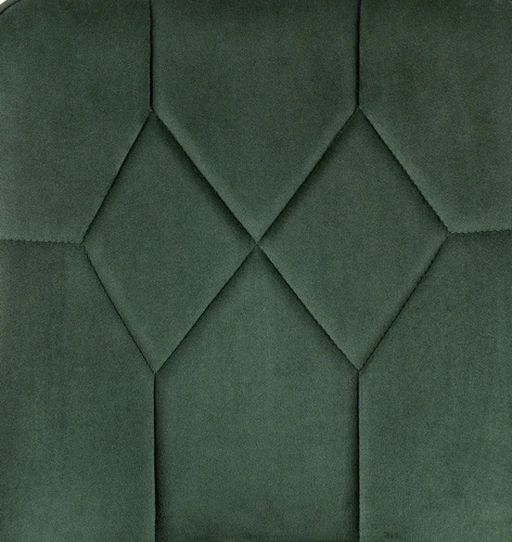 Krzesło tapicerowane welur Myanna Intesi zielone nowoczesne do jadalni i salonu z oparciem