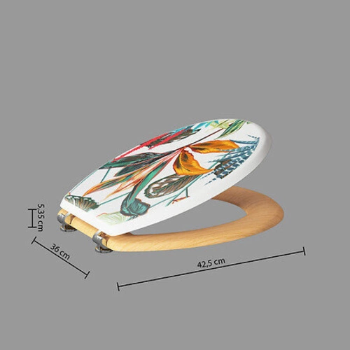 Deska sedesowa Palawan czarna wolnoopadająca z duroplastu do łazienki nowoczesna