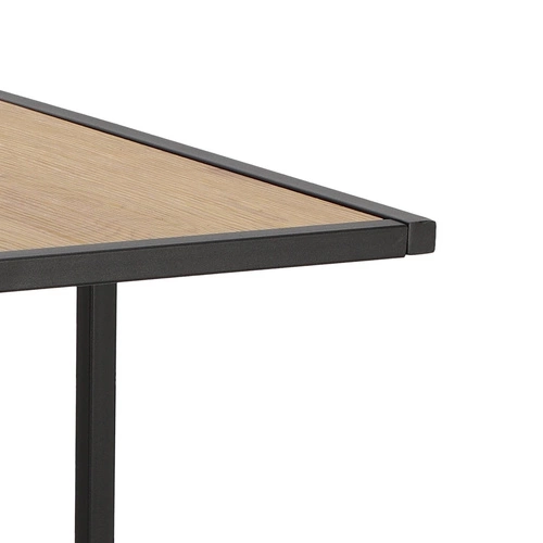 Stolik kawowy Seaford prostokątny nowoczesny dębowy z półką do salonu Intesi