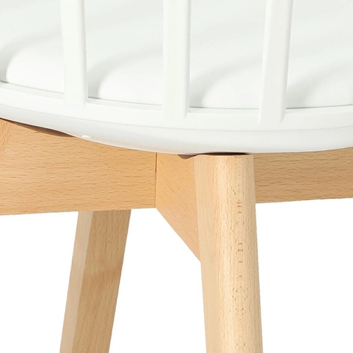 Zestaw 4 krzeseł Sirena białe