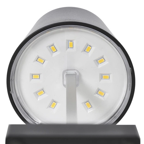 Lampka nocna LED Blanca czarna dotykowa bezprzewodowa do sypialni i na biurko Intesi