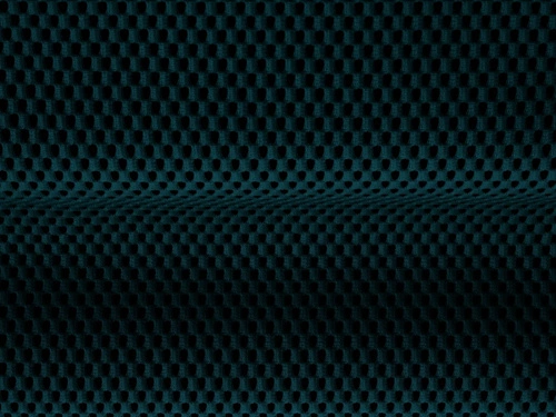 Pufa Bellis Navy Blue 3D pikowana kwadratowa do salonu nowoczesna niebieska siedzisko 94x94 cm