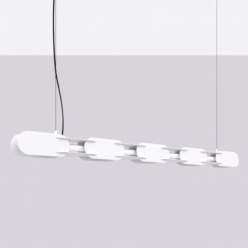 Lampa wisząca CHAIN 158 biała LED nowoczesna nad wyspę do kuchni