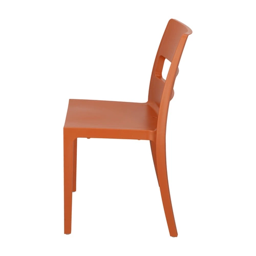 Krzesło ogrodowe z tworzywa sztaplowane Sai SCAB Design pomarańczowe do ogrodu i sali bankietowej