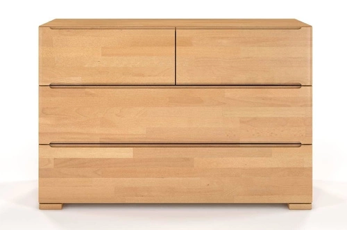 Komoda z szufladami Sparta 120 cm bukowa drewniana skandynawska do salonu SKANDICA