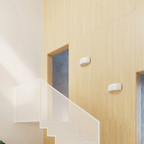 Kinkiet ścienny Pontius nowoczesny biały połysk ceramika do salonu sypialni lub łazienki