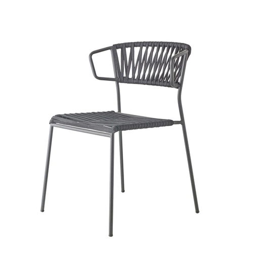 Krzesło Lisa Filo Arm antracytowe