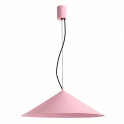 Lampa wisząca FINT różowa LED do salonu regulowana nowoczesna