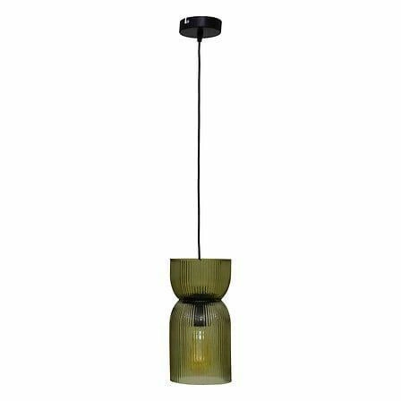 Lampa wisząca Ancel szklana zielona       OUTLET