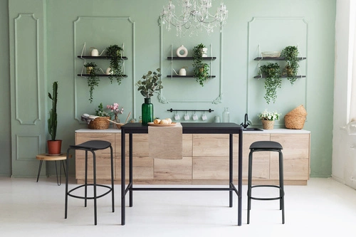 Hoker Trick szary metalowy nowoczesny bez oparcia do kuchni i ogrodu 65 cm SCAB Design