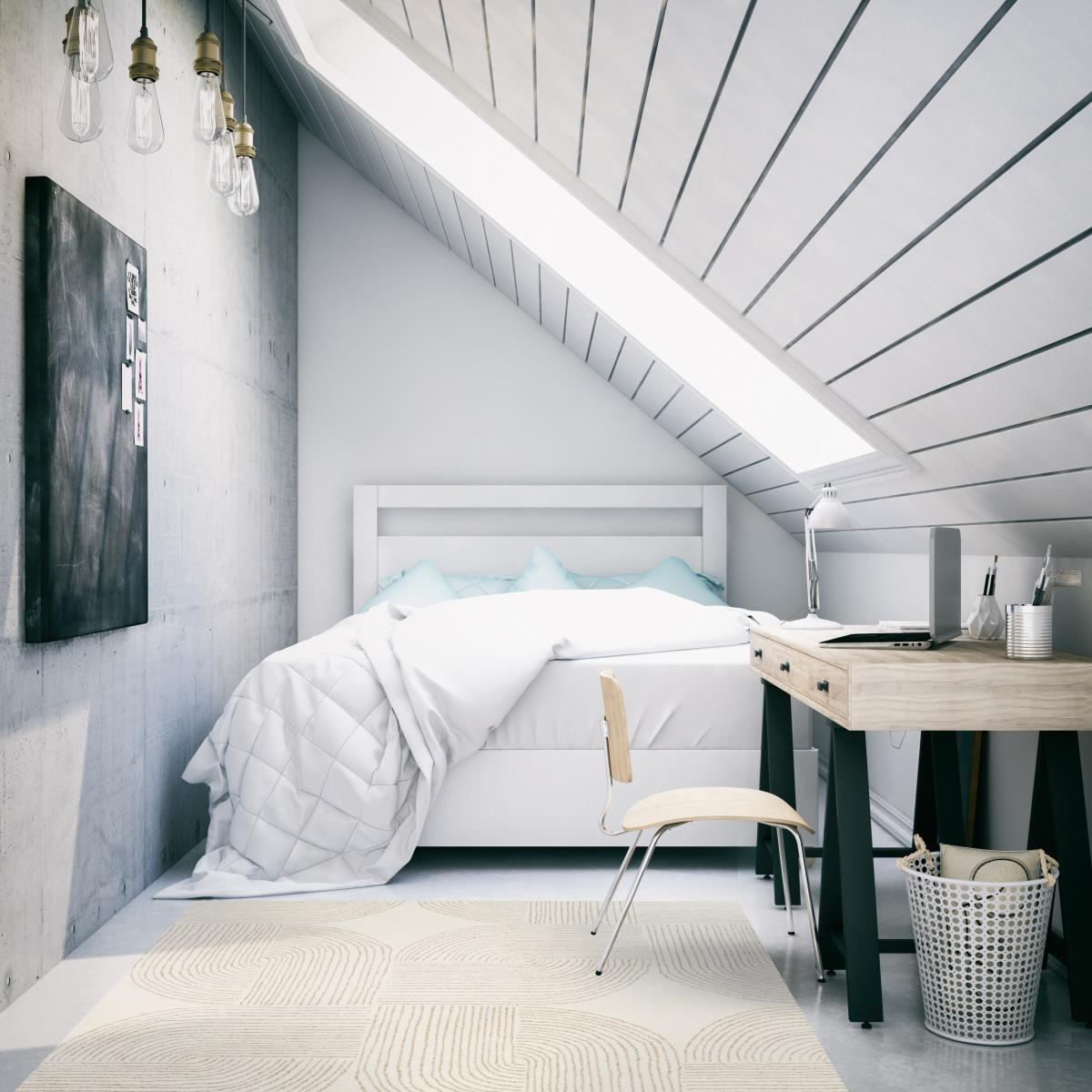 Dywan nowoczesny wełniany Ornate beige 160x230 do salonu i sypialni ręcznie tkany Carpet Decor