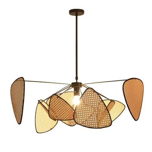 Lampa wisząca NATURA 100 cm rattanowa regulowana do jadalni i salonu boho Step into Design
