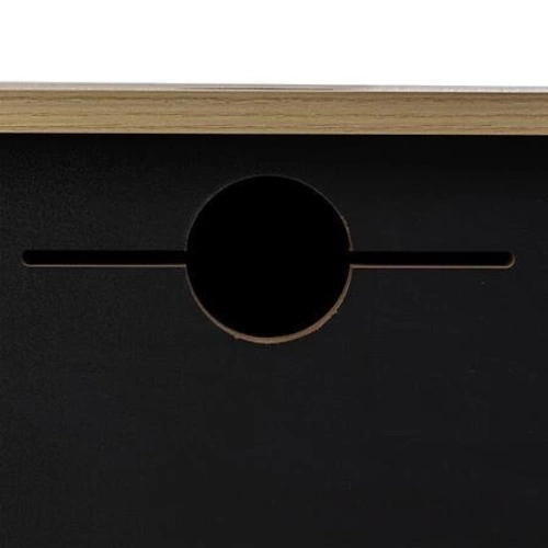 Konsola Extensio szara nowoczesna wąska do przedpokoju lub salonu z rozkładanym blatem