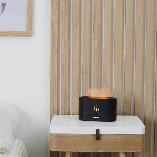 Elektryczny dyfuzor zapachowy LED Intesi czarny do domu energooszczędny