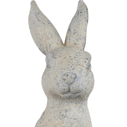 Intesi figurka wielkanocna zając 52 cm beżowa żywica nowoczesna dekoracja na stół do salonu