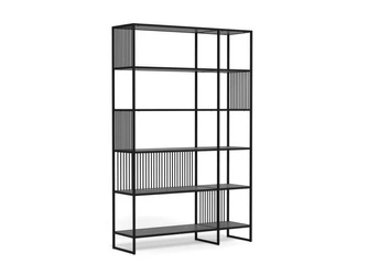 Regał loftowy Strington czarny metalowy na książki 120 cm Actona