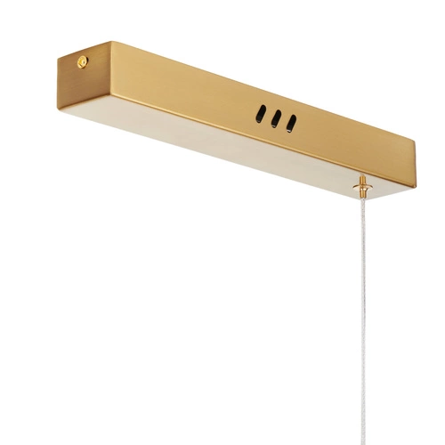 Nowoczesna lampa wisząca LONGIN-120 LED złota 120 cm nad stół do jadalni Step into Design