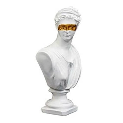 Figurka popiersie Afrodyta biało-złota  