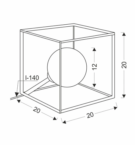 Lampka nocna Weert 200 nowoczesna czarna metalowa do sypialni i salonu Ledea 20 cm
