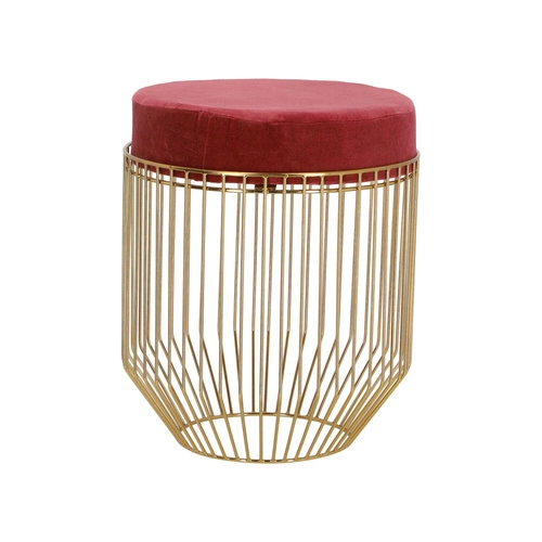 Pufa Intesi Cherrys Velvet bordowa