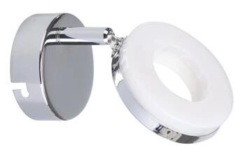 Kinkiet ścienny LED Thema chrom nowoczesny regulowany do sypialni i salonu CANDELLUX