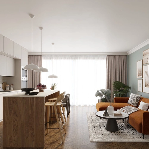 Lampa wisząca FRIKA biała nowoczesna metalowa do salonu, jadalni lub nad stół 34 cm