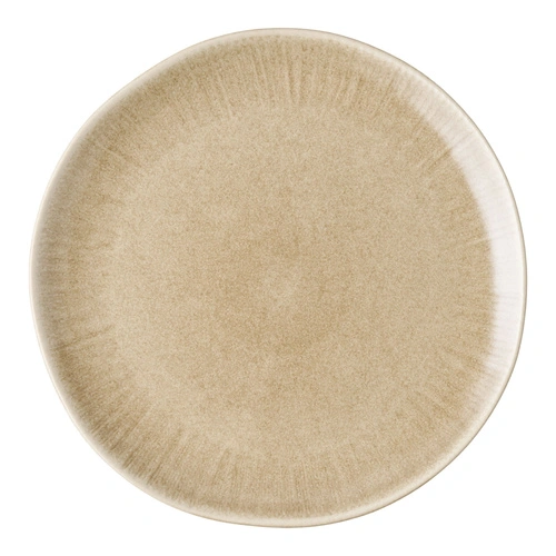 Zestaw talerzy obiadowych Viola 27 cm beżowy ceramiczny do jadalni