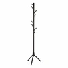 Nowoczesny wieszak stojący do przedpokoju Madura czarny z drewna bukowego Intesi