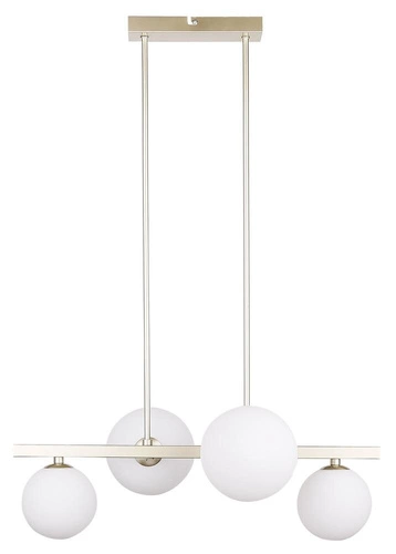 Lampa wisząca Kama 4x28W G9 mosiądz