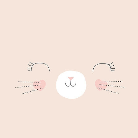 Komplet pościeli bawełnianej 140x200 Atmosphera różowy z kotem do pokoju dziecięcego Oeko-Tex