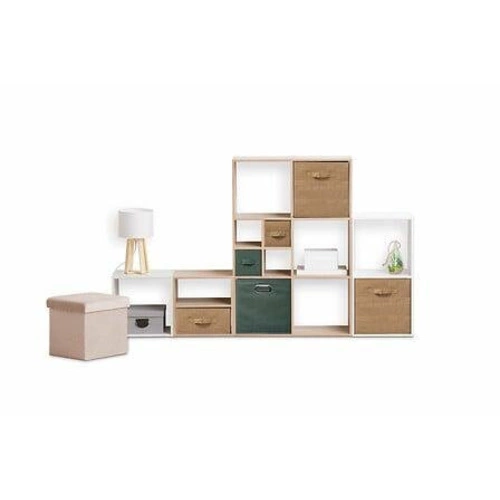 Pudełko materiałowe 5five simply smart składane do regału 31x31 z uchwytem khaki