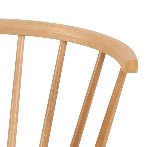 Krzesło drewniane Ida Actona do jadalni i kuchni skandynawskie z podłokietnikami naturalne