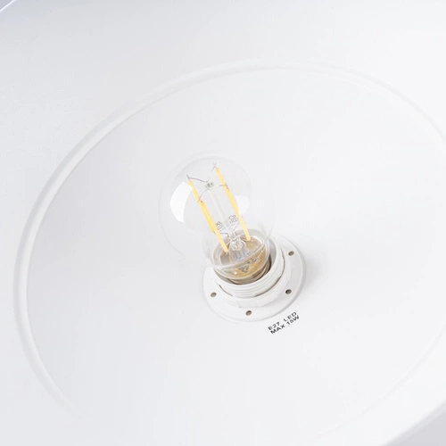 Lampa wisząca FRIKA biała nowoczesna metalowa do salonu, jadalni lub nad stół 34 cm