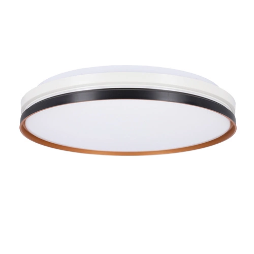 Plafon sufitowy LED Montana 40 cm nowoczesny czarny biały złoty do salonu i jadalni