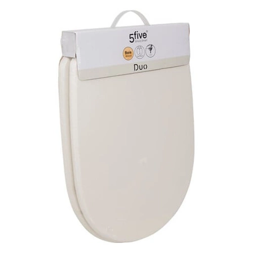 Duo beżowa deska sedesowa z duroplastu do toalety