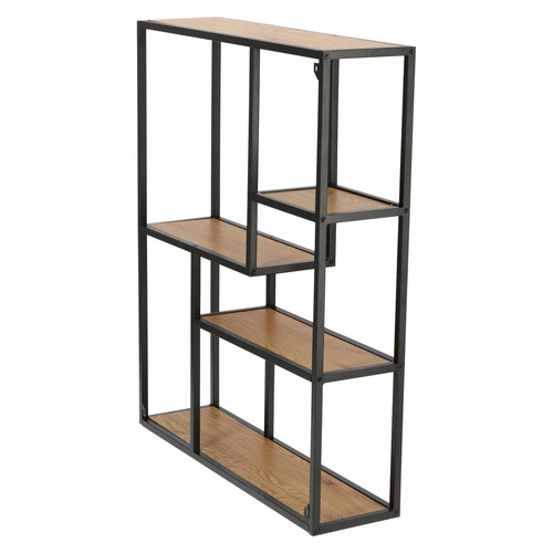 Regał wiszący Oxford VIII metalowy na książki i dekoracje do salonu w stylu industrialnym 75 cm