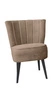Fotel kubełkowy Sally beżowy do salonu tapicerowany nowoczesny wygodny Intesi