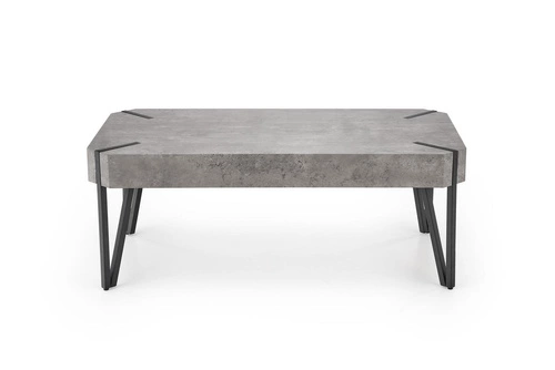Stolik kawowy Lofty prostokątny szary betonowy nowoczesny loftowy metalowy do salonu 110x60 cm