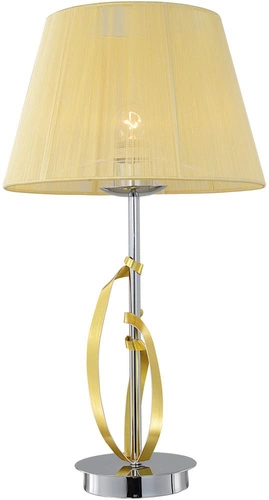Lampa stołowa Diva 1x60W E27 chrom/złoty
