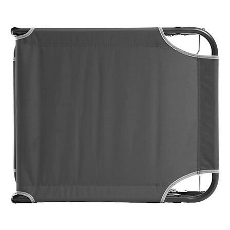 Leżak plażowy Asco Atmosphera szary rozkładany metalowy na balkon i taras