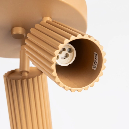 Plafon sufitowy złoty KARBON 3P glamour z ruchomym kloszem do salonu i sypialni