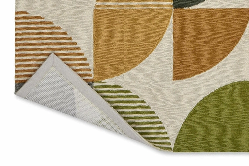 Dywan zewnętrzny nowoczesny Ottil Citrus 160x230 cm do tarasu i ogrodu geometryczny łatwoczyszczący