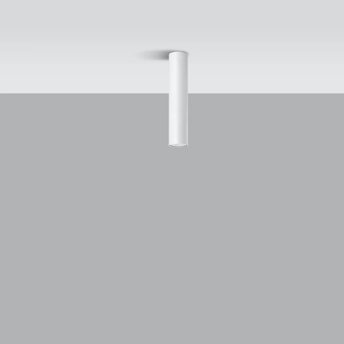 Plafon sufitowy biały nowoczesny metalowy Lagos 30 do salonu kuchni i sypialni Sollux