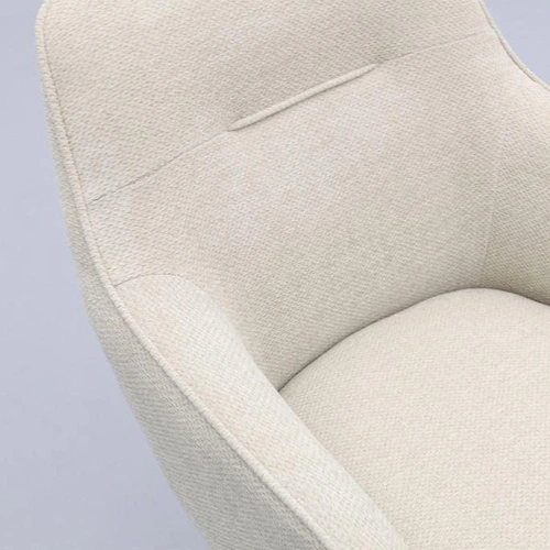 Krzesło obrotowe Avola do jadalni tapicerowane z podłokietnikami