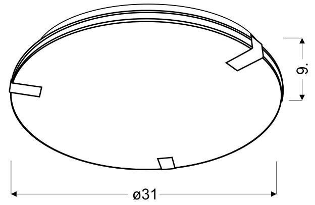 Plafon Rapsody 31 2x60W E27 okrągły