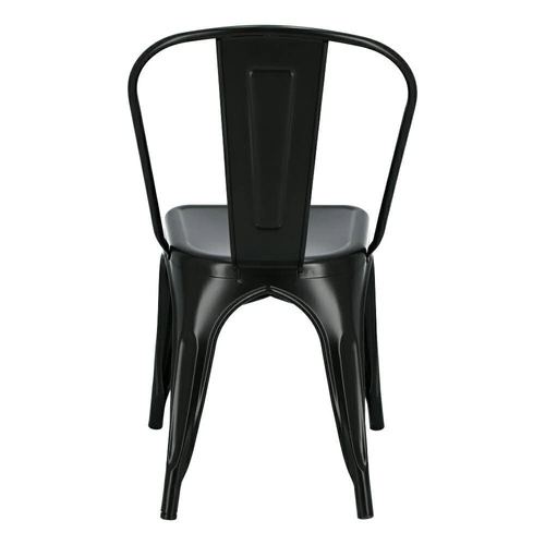 Krzesło metalowe Paris retro do jadalni lub kuchni personalizowany kolor sztaplowane D2.DESIGN