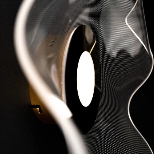 Plafon LED Velo no.2 nowoczesny złoty okrągły 50 cm do salonu i sypialni ALTAVOLA DESIGN