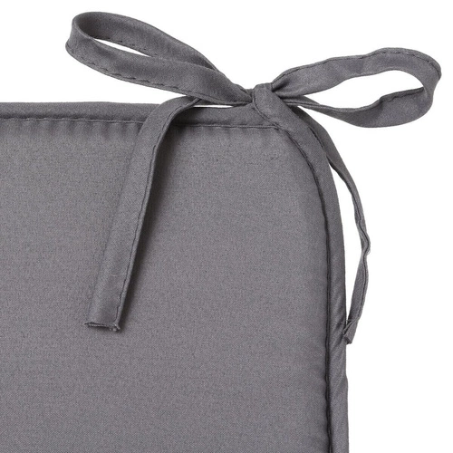 Poduszka na krzesło 39x39 cm szara        ciemna