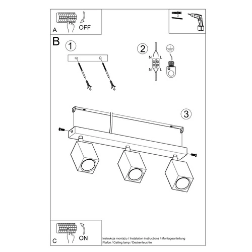 Plafon drewniany KEKE 3 dąb nowoczesny plafon do salonu, kuchni i sypialni 45 cm
