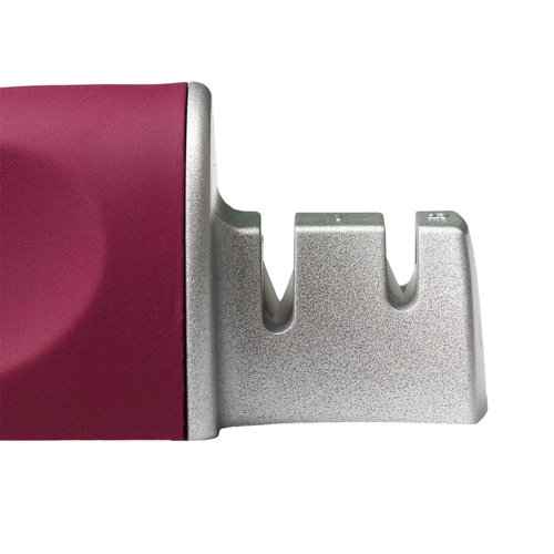 Ostrzałka do noży kuchennych Intesi szara stal nierdzewna uniwersalna owalna